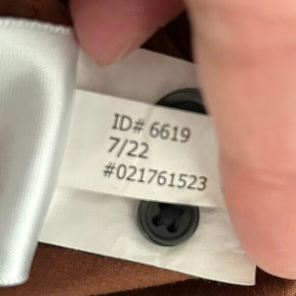 Express Women Long Sleeve Corduroy Top Blouse Brown Thanksgiving Cottage Size XS - Picture 8 of 8